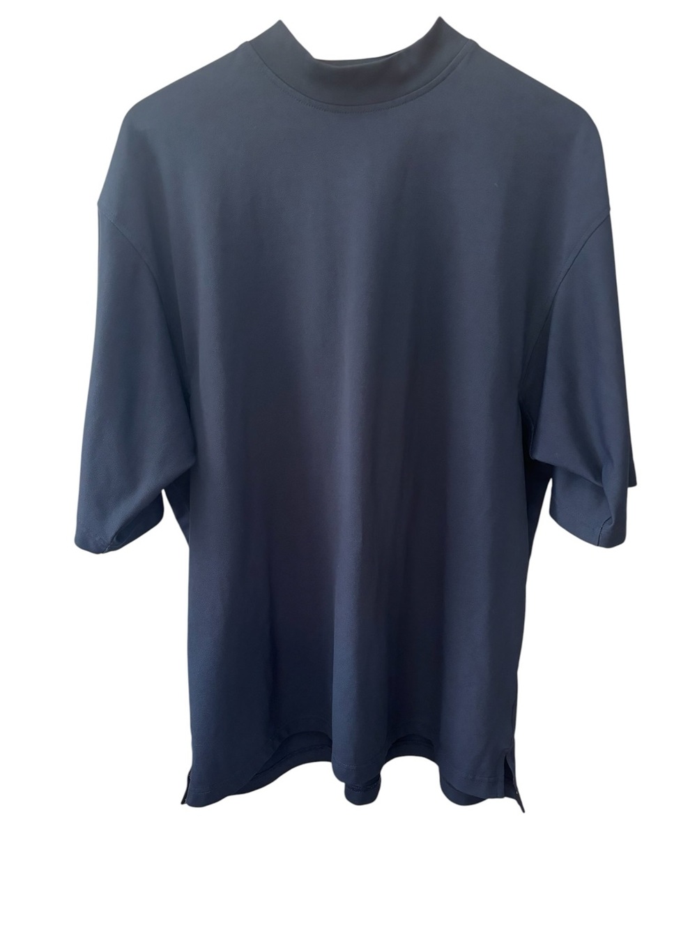 FootJoy FJ Performance Mock Neck Golf Shirt Navy Blue Mens Size Large